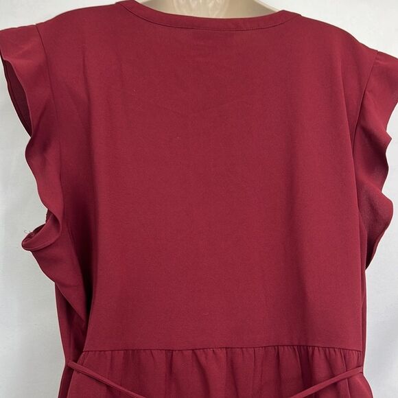 Modcloth Burgundy Women's Top - Picture 7 of 10